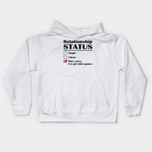 Relationship Status Video Games Kids Hoodie